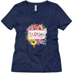 Ladies Relaxed Fit V-Neck Tee