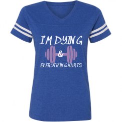 Ladies Relaxed Fit Vintage Sports Tee