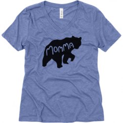 Ladies Relaxed Fit Super Soft Triblend V-Neck Tee