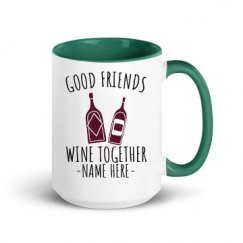 15oz Ceramic Mug with Color Inside