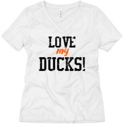 Ladies Relaxed Fit V-Neck Tee