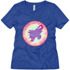 Ladies Relaxed Fit V-Neck Tee