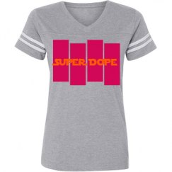 Ladies Relaxed Fit Vintage Sports Tee