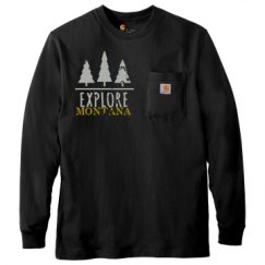 Unisex Carhartt Pocket Long Sleeve Tee