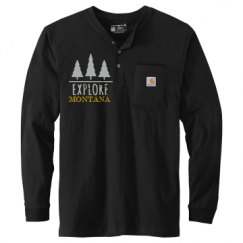 Unisex Carhartt Long Sleeve Henley Tee