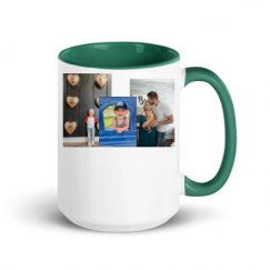 15oz Ceramic Mug with Color Inside