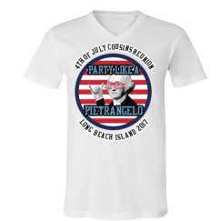 Unisex V-Neck Jersey Tee