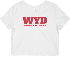 Ladies Slim Fit Crop Top Tee