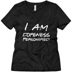 Ladies Relaxed Fit V-Neck Tee