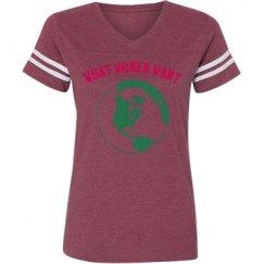 Ladies Relaxed Fit Vintage Sports Tee