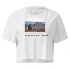 Ladies Festival Cali Crop Top Tee