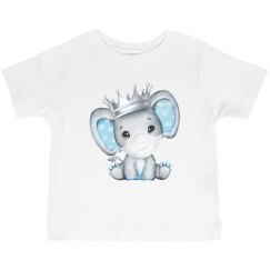 watercolor baby boy elephant with mask