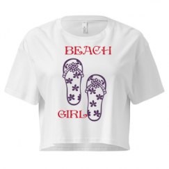 Ladies Festival Cali Crop Top Tee