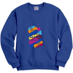 Unisex Film and Foil Crewneck Sweatshirt
