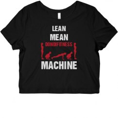 Ladies Slim Fit Crop Top Tee