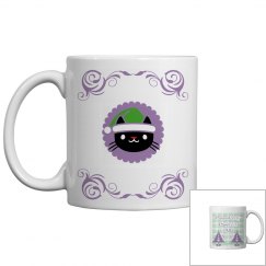  Purrfect xmas mug purple