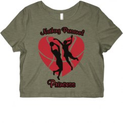 Ladies Slim Fit Crop Top Tee