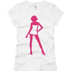 Ladies Slim Fit Basic Promo Jersey Tee
