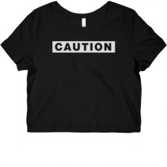 Ladies Slim Fit Crop Top Tee