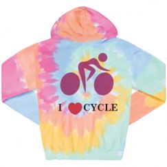 Unisex Tie-Dye Fleece Hoodie