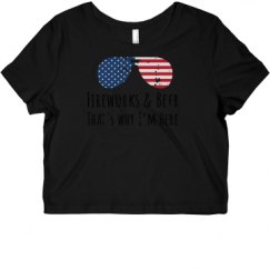 Ladies Slim Fit Crop Top Tee