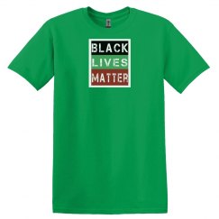 Green tee w/red, black & green graphic 