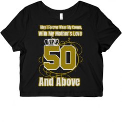 Ladies Slim Fit Crop Top Tee