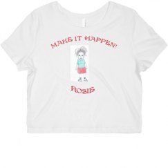 Ladies Slim Fit Crop Top Tee