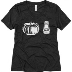 Ladies Relaxed Fit Super Soft Triblend V-Neck Tee