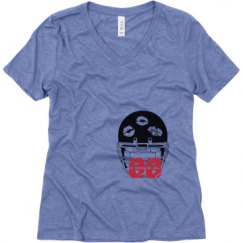 Ladies Relaxed Fit Super Soft Triblend V-Neck Tee