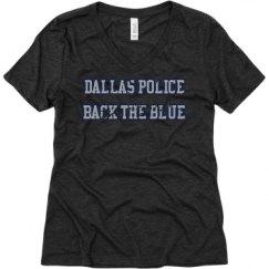 Ladies Relaxed Fit Super Soft Triblend V-Neck Tee