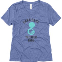 Ladies Relaxed Fit Super Soft Triblend V-Neck Tee