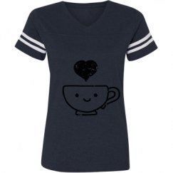 Ladies Relaxed Fit Vintage Sports Tee