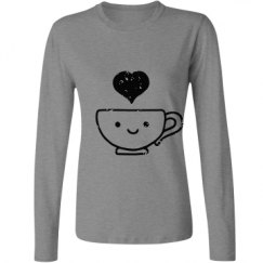 Ladies Relaxed Fit Basic Long Sleeve Tee