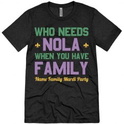 Family Party Mardi Gras Tee