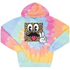Unisex Tie-Dye Fleece Hoodie