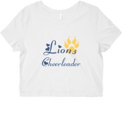 Ladies Slim Fit Crop Top Tee