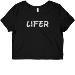 Ladies Slim Fit Crop Top Tee