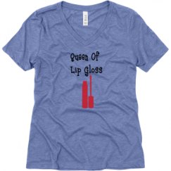 Ladies Relaxed Fit Super Soft Triblend V-Neck Tee