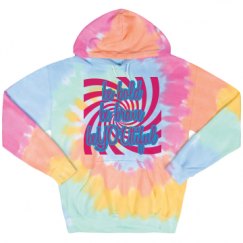 Unisex Tie-Dye Fleece Hoodie