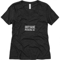 Ladies Relaxed Fit Super Soft Triblend V-Neck Tee