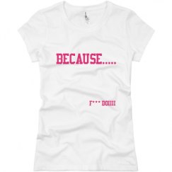 Ladies Slim Fit Basic Promo Jersey Tee