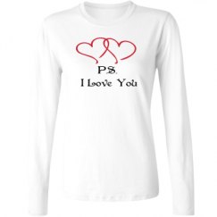 Ladies Relaxed Fit Basic Long Sleeve Tee