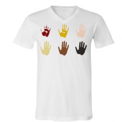 Unisex V-Neck Jersey Tee