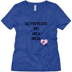 Ladies Relaxed Fit V-Neck Tee