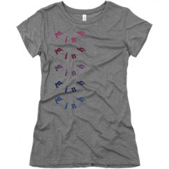 Ladies Slim Fit Super Soft Triblend Tee