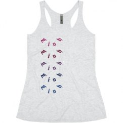 Ladies Slim Fit Super Soft Racerback Triblend Tank