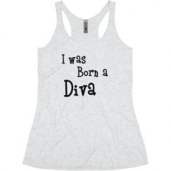 Ladies Slim Fit Super Soft Racerback Triblend Tank