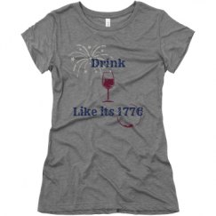 Ladies Slim Fit Super Soft Triblend Tee