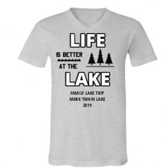 Unisex V-Neck Jersey Tee